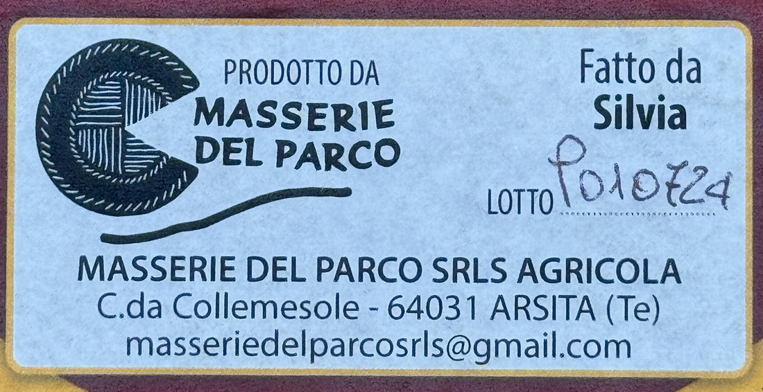 Pecorino di Farindola Semistagionato Etichetta fatto da Silvia