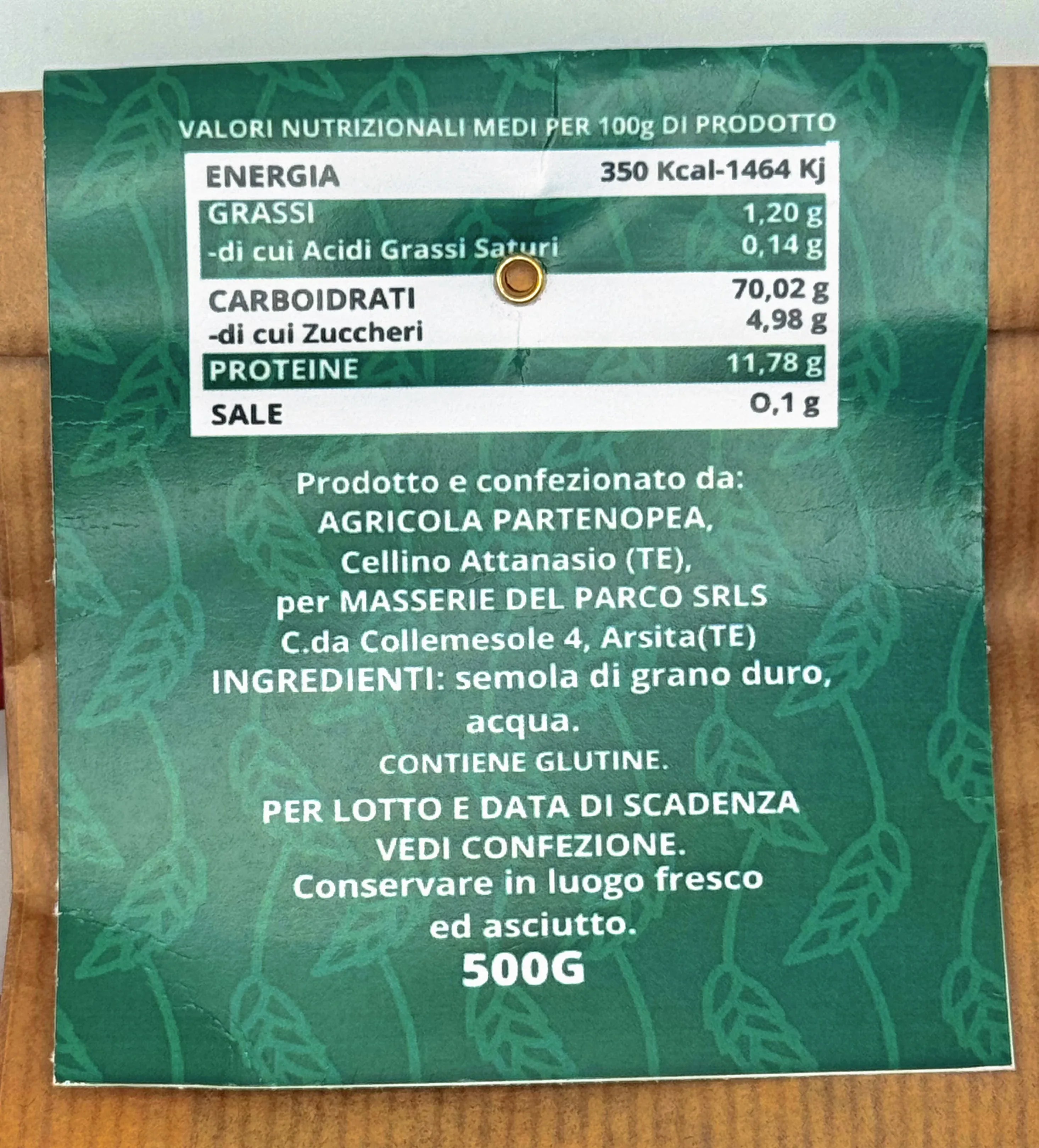 Pasta Senatore Cappelli 100% biologica: Fettuccine Trafilate al Bronzo - Bottega Gran Sasso