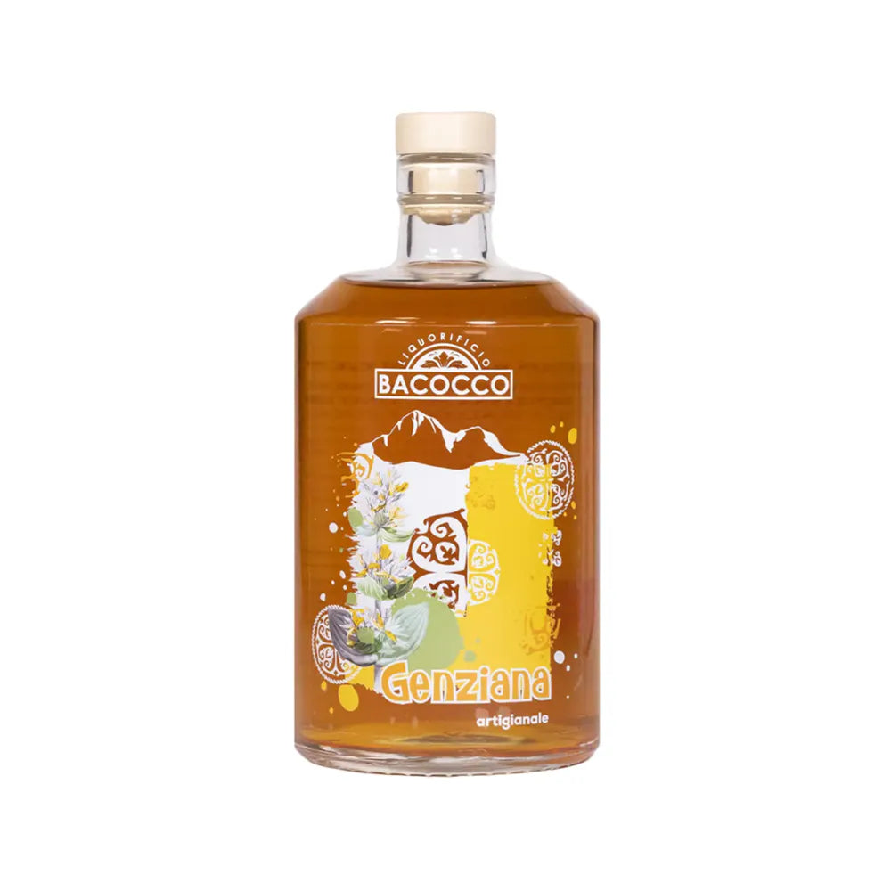 Bottiglia di Genziana Bacocco da 500ml front
