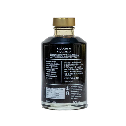 Retro bottiglia di Liquore alla Liquirizia Artigianale Bacocco da 200
ml
