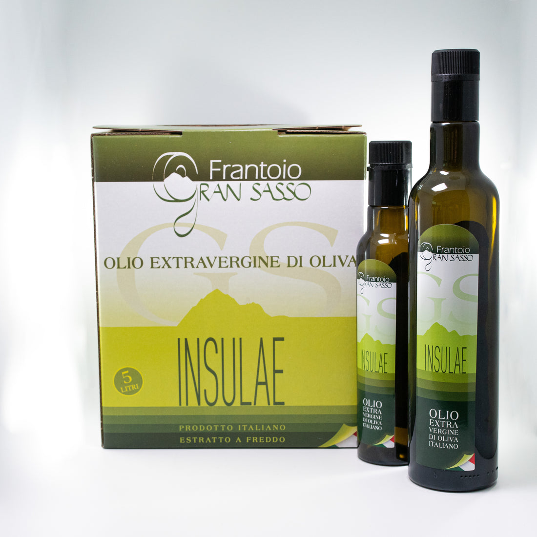 Olio Extravergine di Oliva INSULAE - Frantoio Gran Sasso in tutti i formati presenti nello store