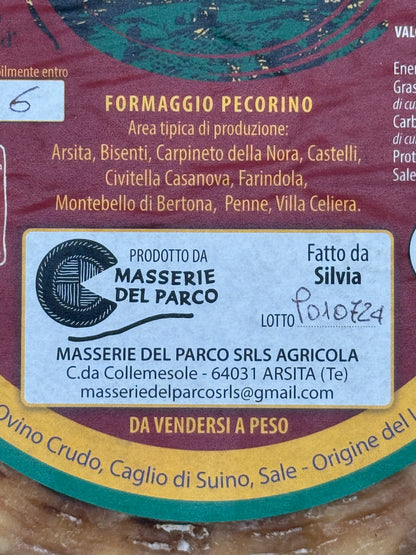 Pecorino di Farindola Semistagionato Etichetta