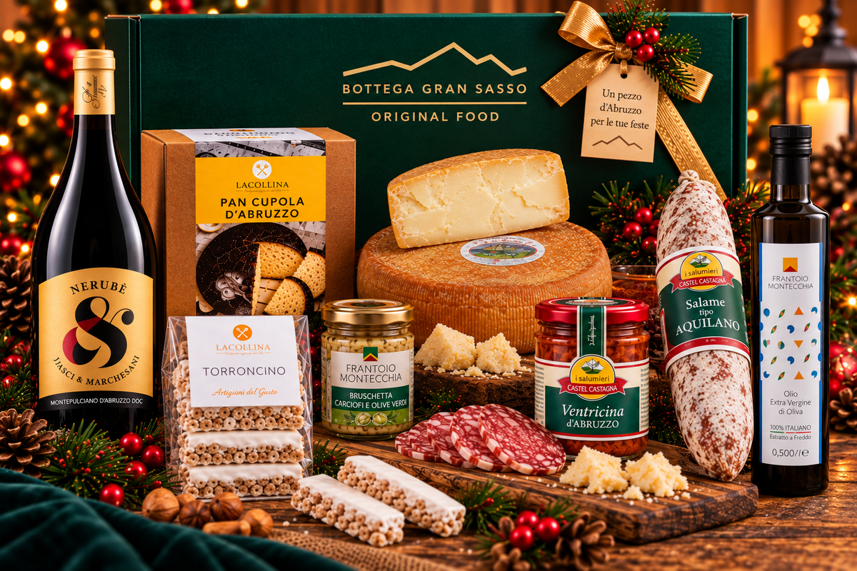 Gran Natale Abruzzese - cesto regalo natalizio Bottega Gran Sasso